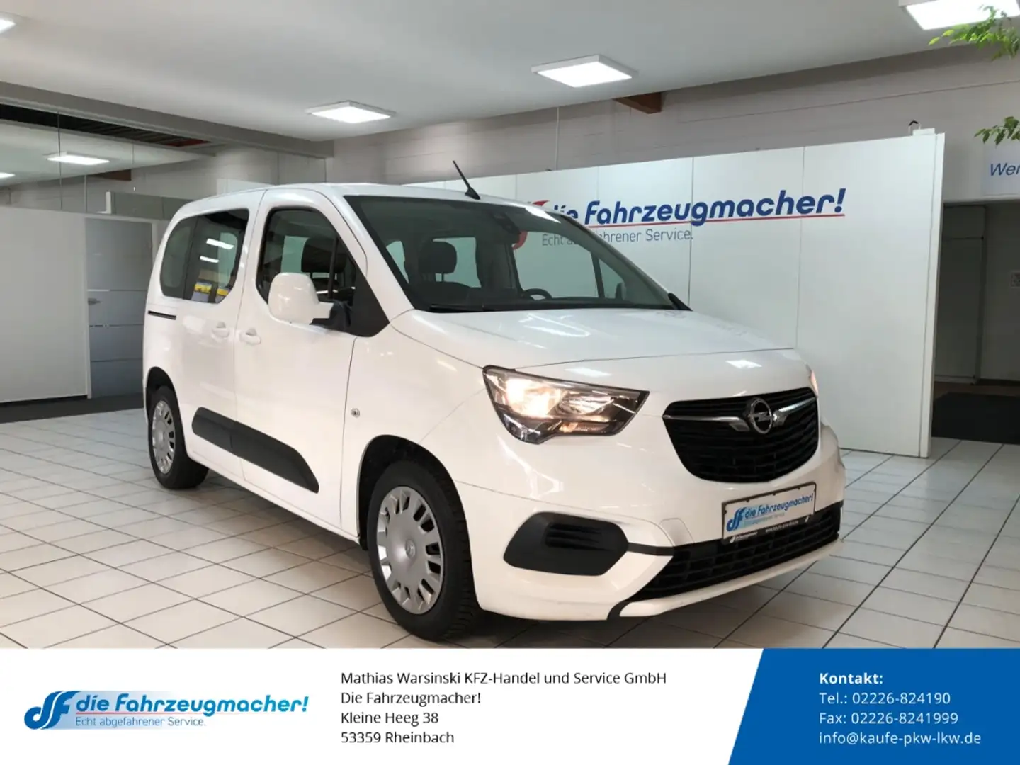 Opel Combo Life E Edition 1.5 D EU6d-T Apple CarPlay Android Auto Blanco - 1