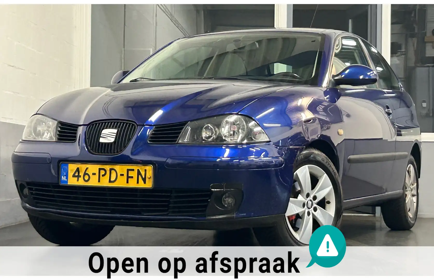 SEAT Ibiza 1.4-16V Sport|NAP|APK05-26|Airco|Cruise|LMV Bleu - 1