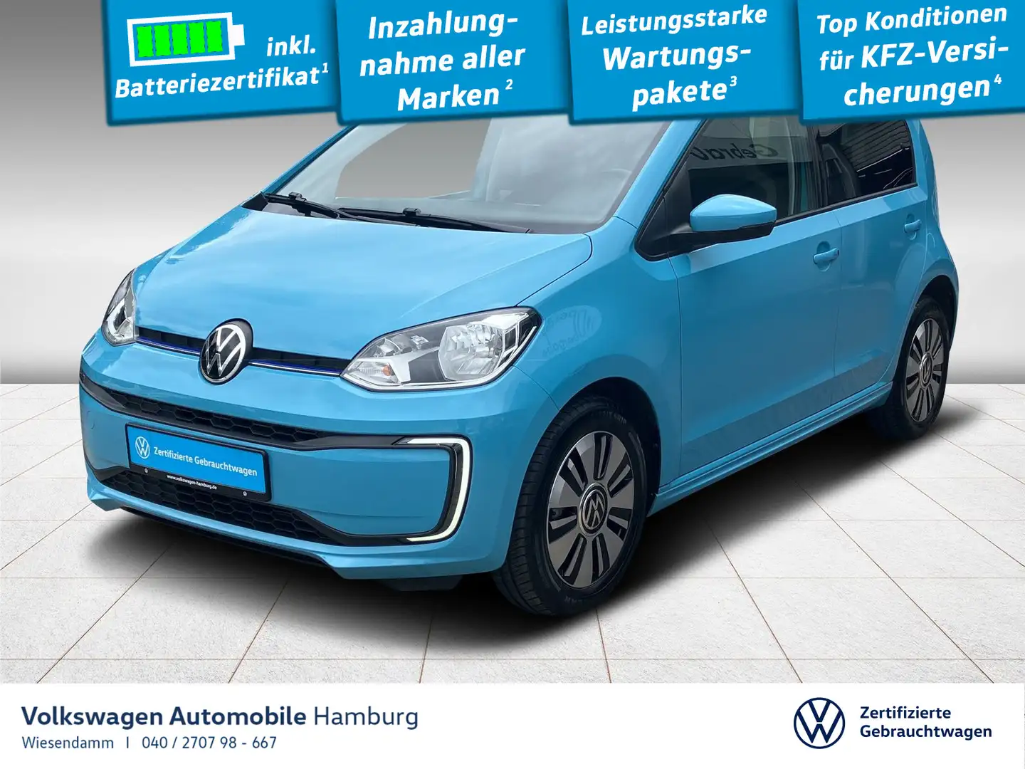 Volkswagen e-up! Max Kamera Klima Sitzhzg Blau - 1