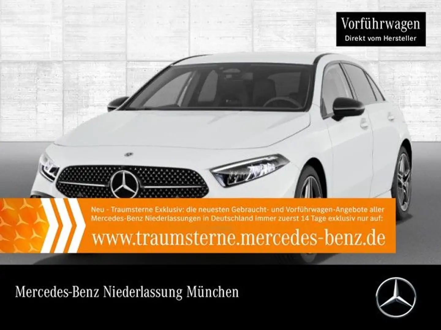 Mercedes-Benz A 200 AMG+NIGHT+LED+KAMERA+TOTW+KEYLESS+7G Weiß - 1