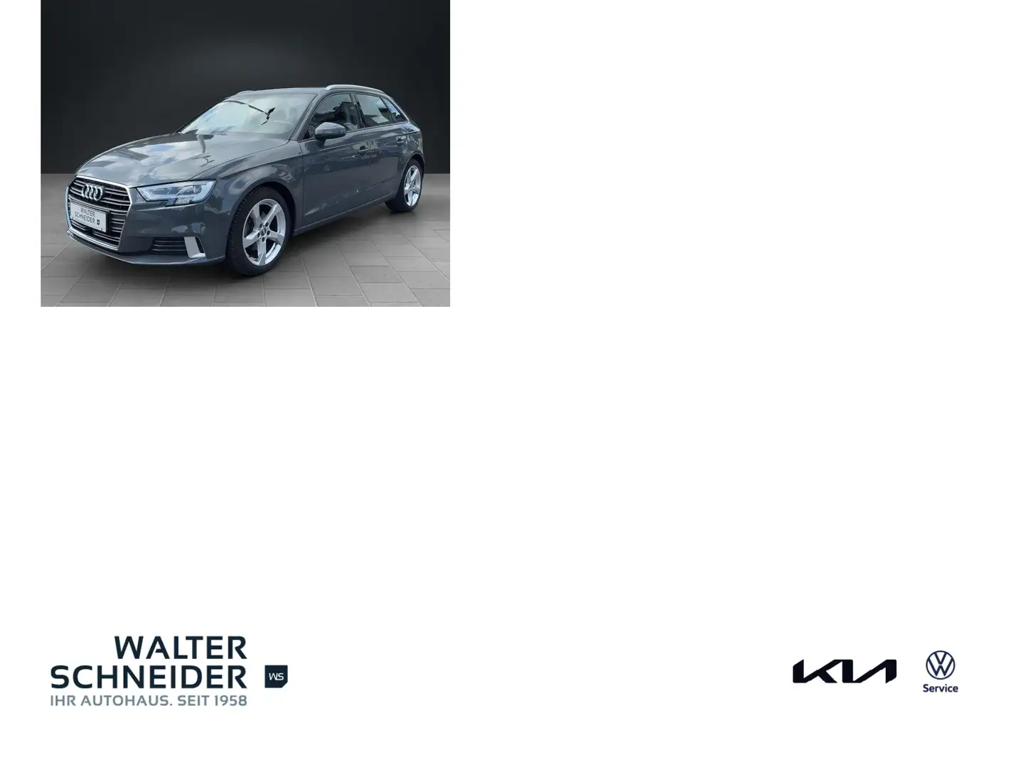 Audi A3 1.5 TSI Sportback  sport LED SHZ NAVI ACC Grey - 1