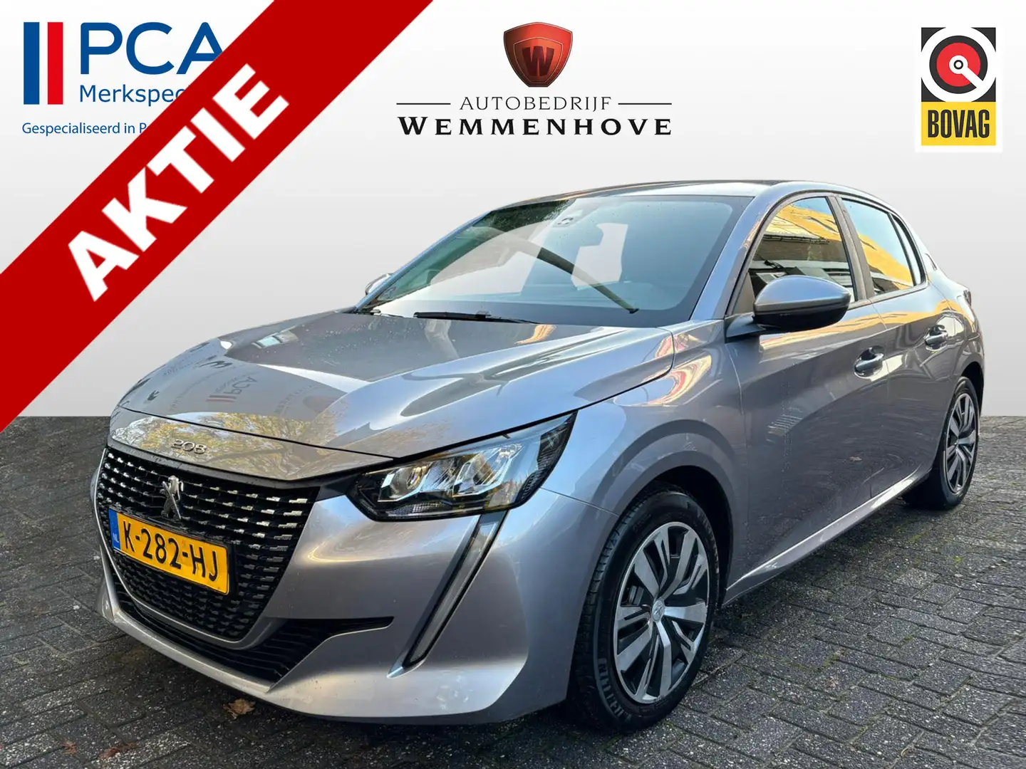 Peugeot 208 1.2 PureTech Active Nw model/Airco/Navigatie/5-Drs Grijs - 1