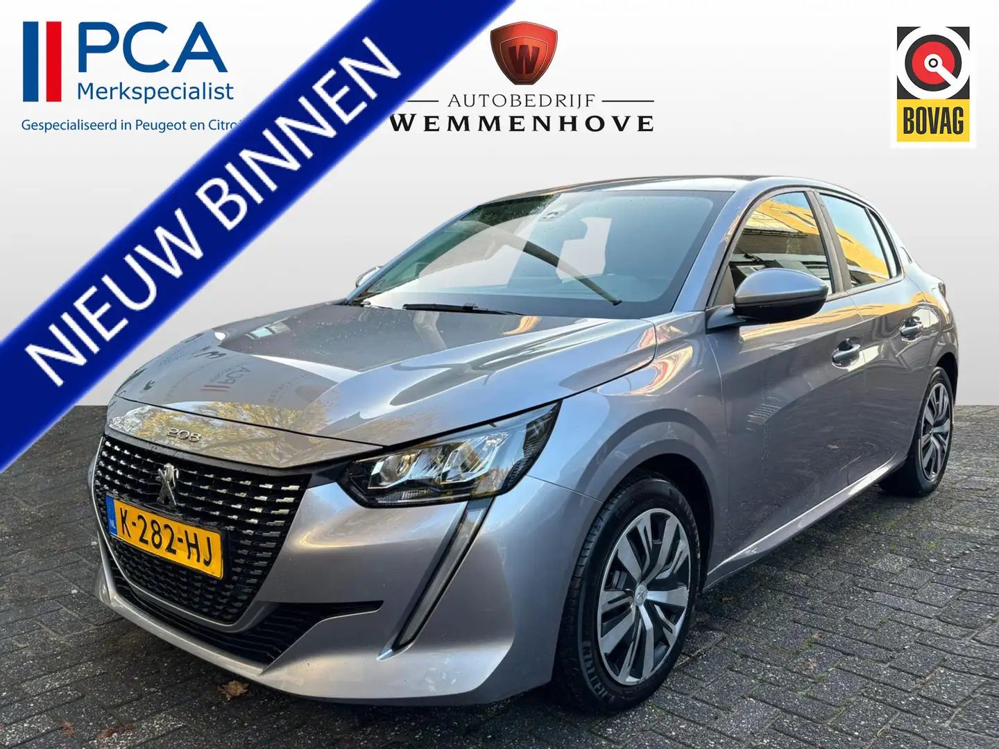 Peugeot 208 1.2 PureTech Active Nw model/Airco/Navigatie/5-Drs Grijs - 1