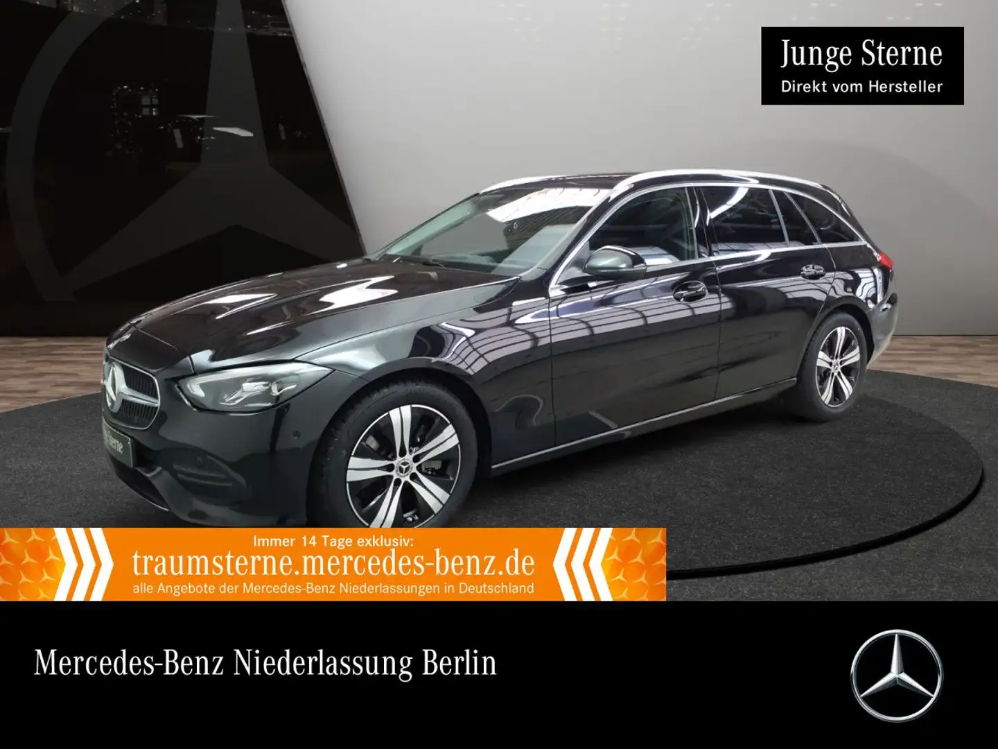 Mercedes-Benz C 200 T AVANTG+PANO+AHK+LED+KAMERA+TOTW+KEYLESS+9G Noir - 1
