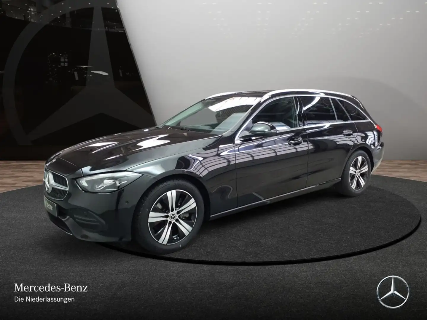 Mercedes-Benz C 200 T AVANTG+PANO+AHK+LED+KAMERA+TOTW+KEYLESS+9G Noir - 2