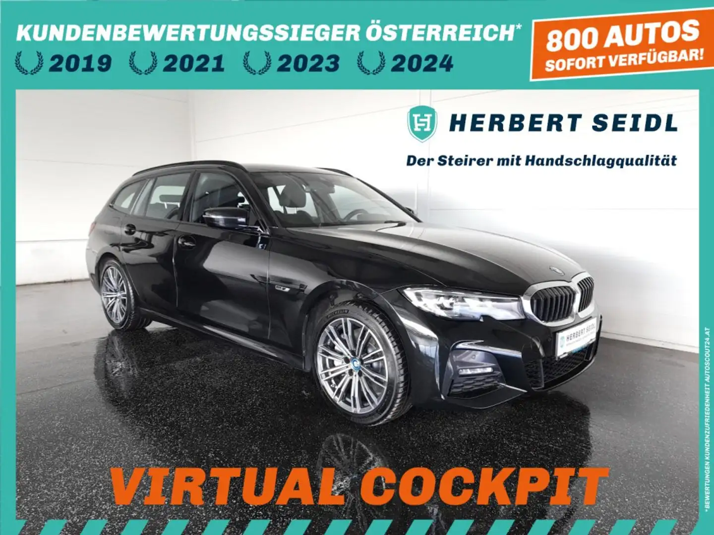 BMW 330 e PHEV 4x4 Touring Aut. *VOLL LED / NAVI / LIVE COCKPIT PLUS / STANDHEIZUNG / E-KLAPPE* Schwarz - 1