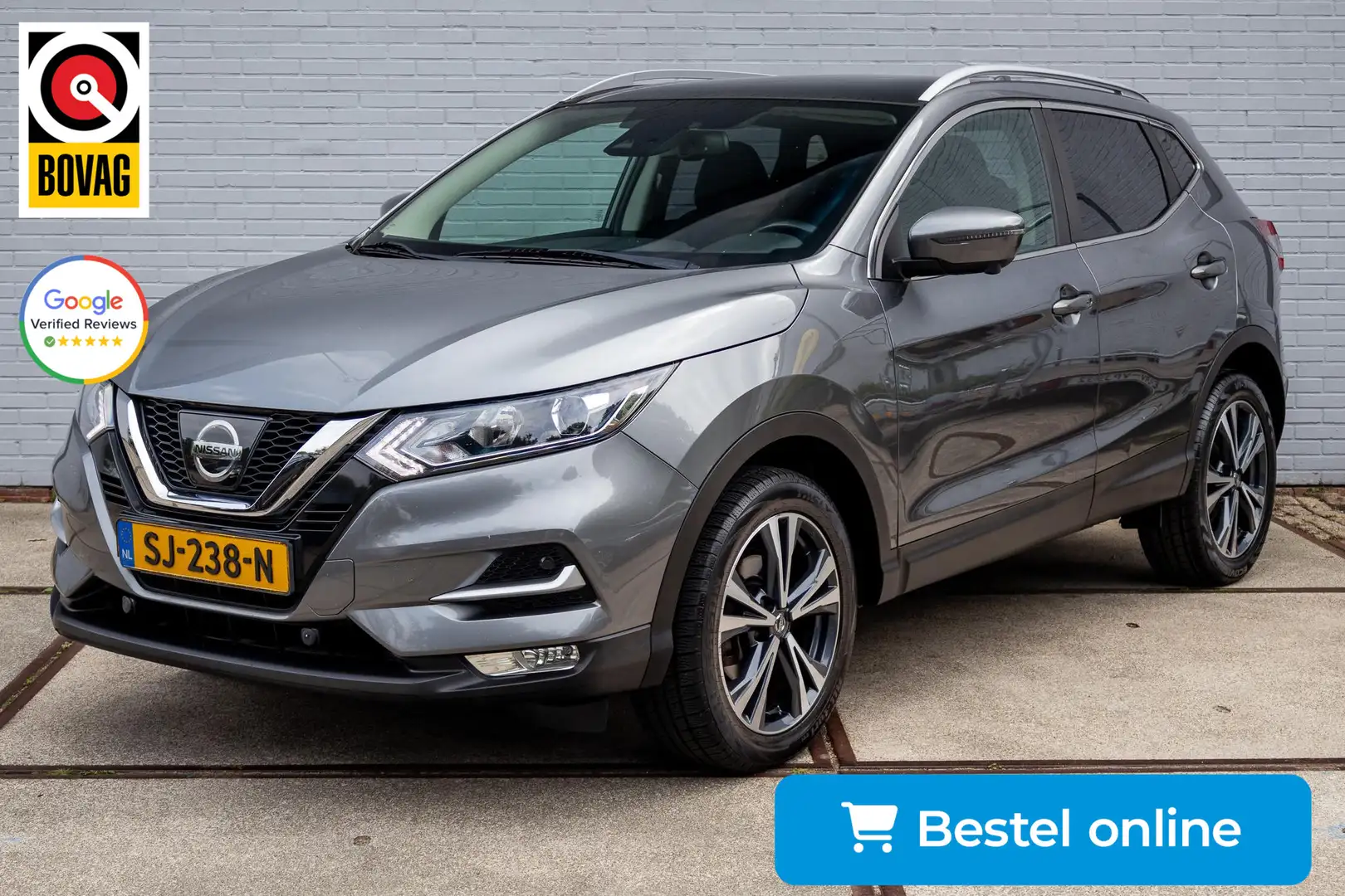 Nissan Qashqai 1.2 N-Connecta 360CAM Grijs - 1