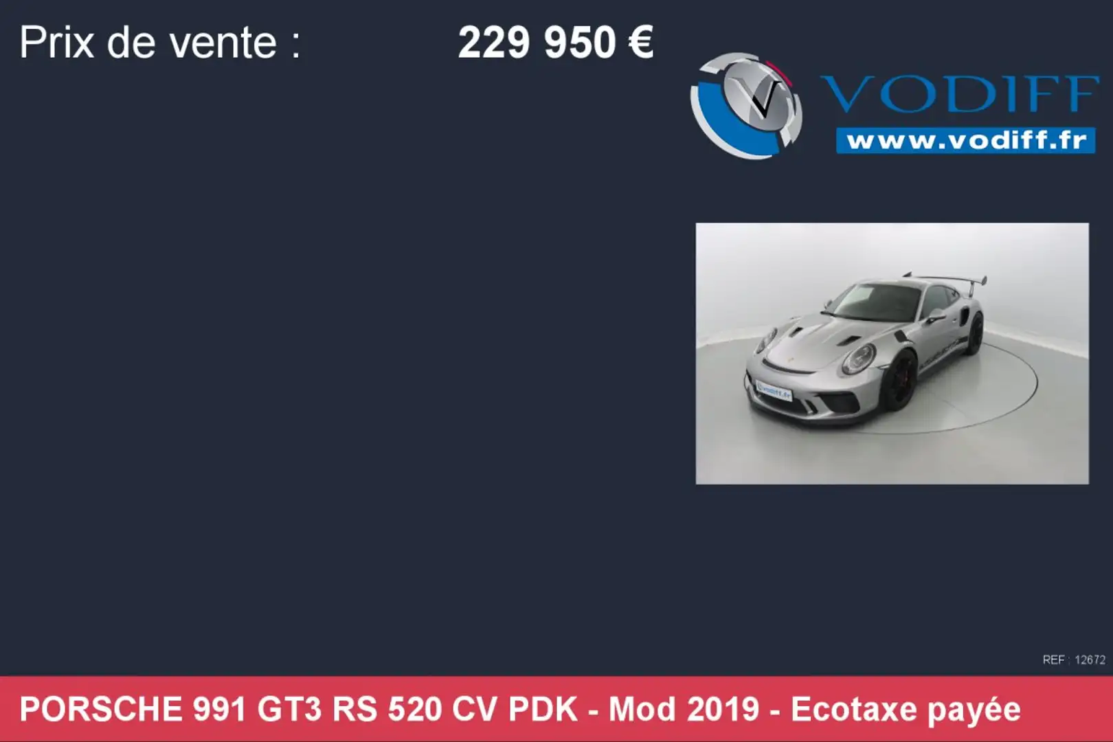 Porsche 991 GT3 RS 520 CV PDK Argent - 2