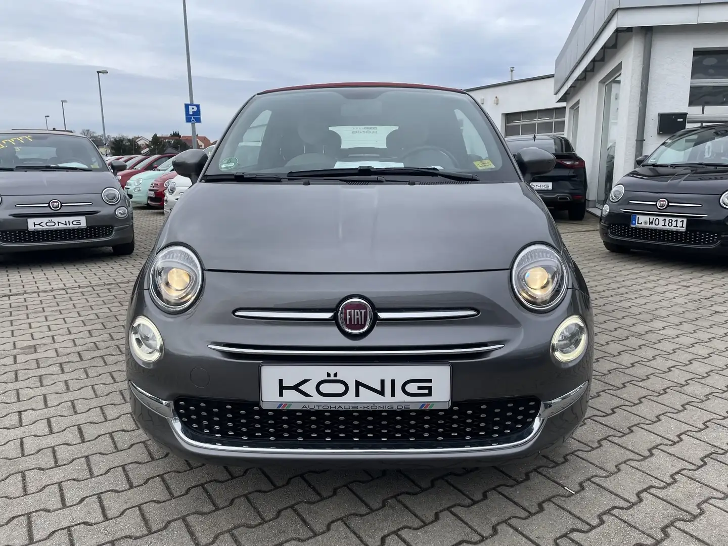 Fiat 500C 1.0 Cabrio DolceVita Klima*Carplay*Tempomat Grau - 2