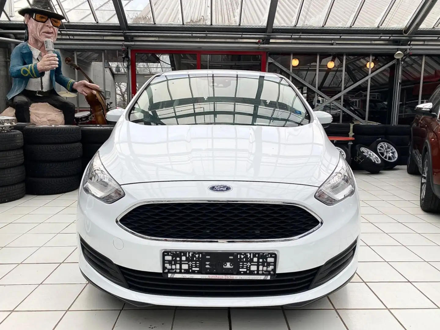 Ford C-Max Ambiente Klima Tempomat Regensensor scheck Weiß - 2