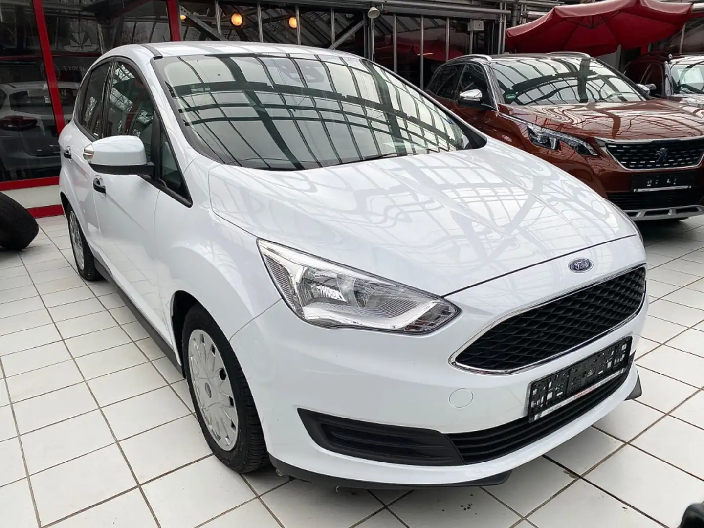 Ford C-Max Ambiente Klima Tempomat Regensensor scheck Weiß - 1