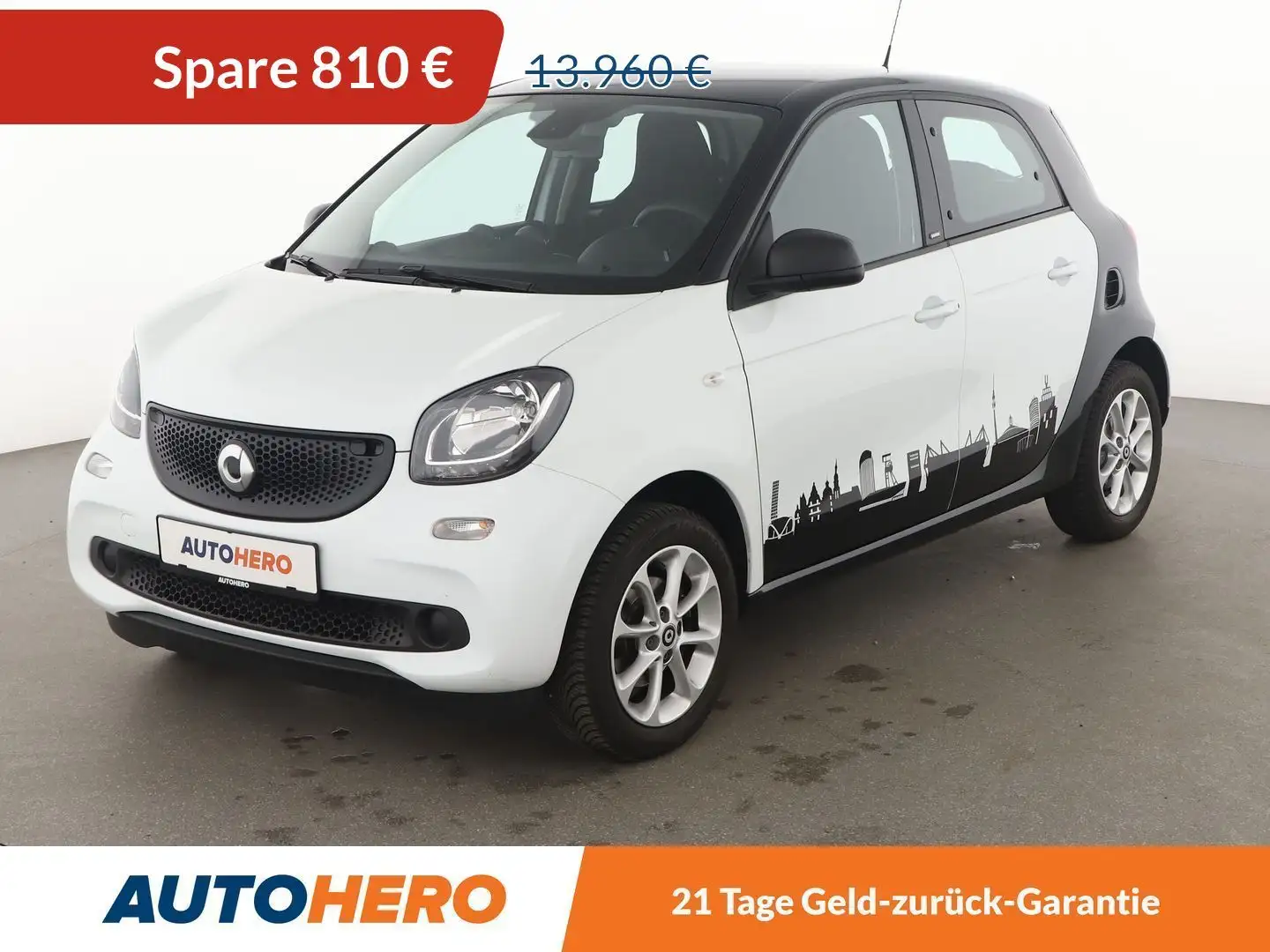 smart forFour 1.0 passion Aut.*PDC*SHZ*KLIMA*TEMPO* Weiß - 1