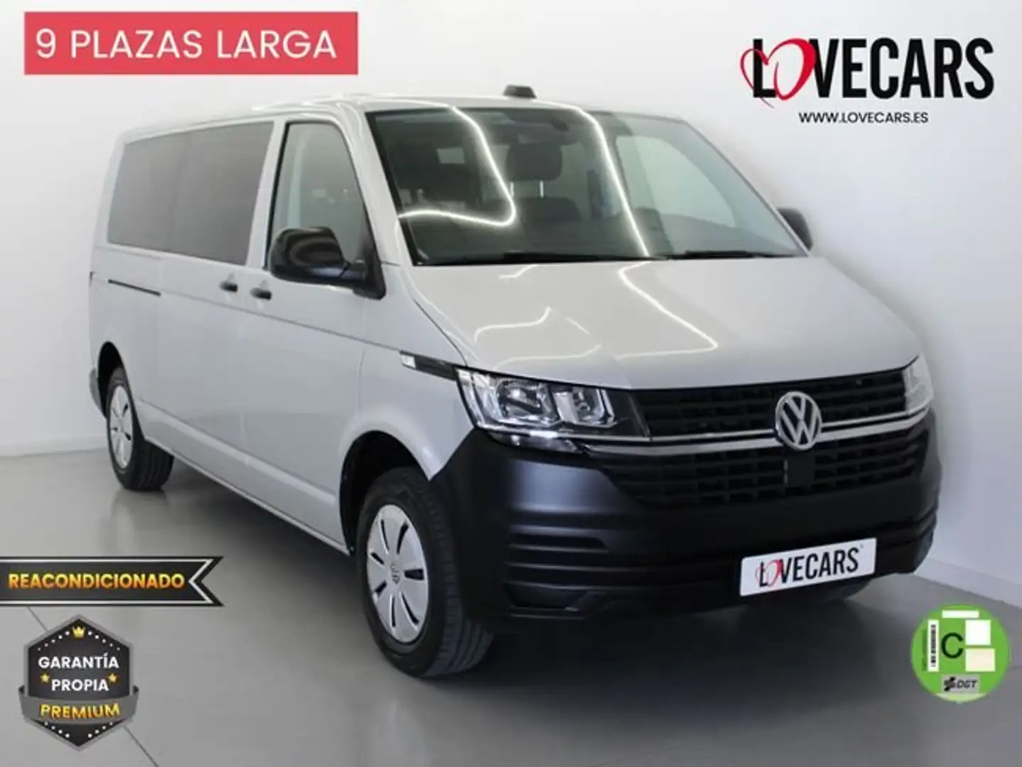 Volkswagen Transporter 2.0 TDI T6 COMBI 9 LARGA 110 Plateado - 1