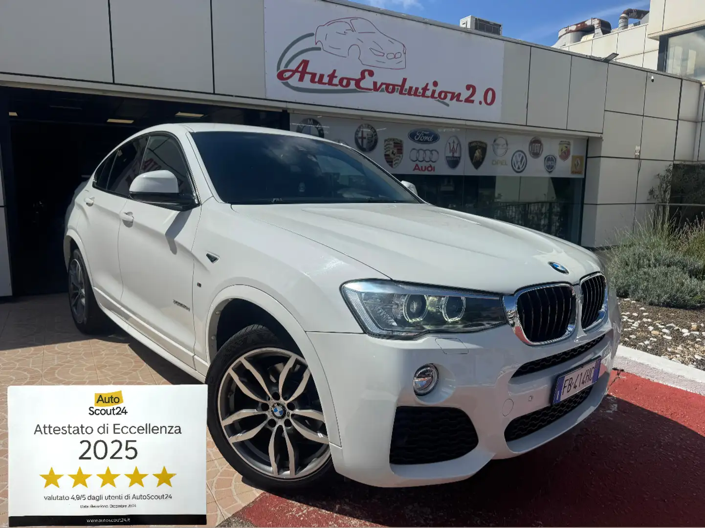 BMW X4 X4 xdrive20d Msport auto Weiß - 1