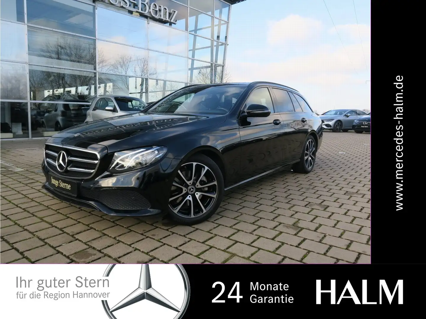 Mercedes-Benz E 220 T d Avantgarde AHK Totwinkel Night-Paket Schwarz - 1