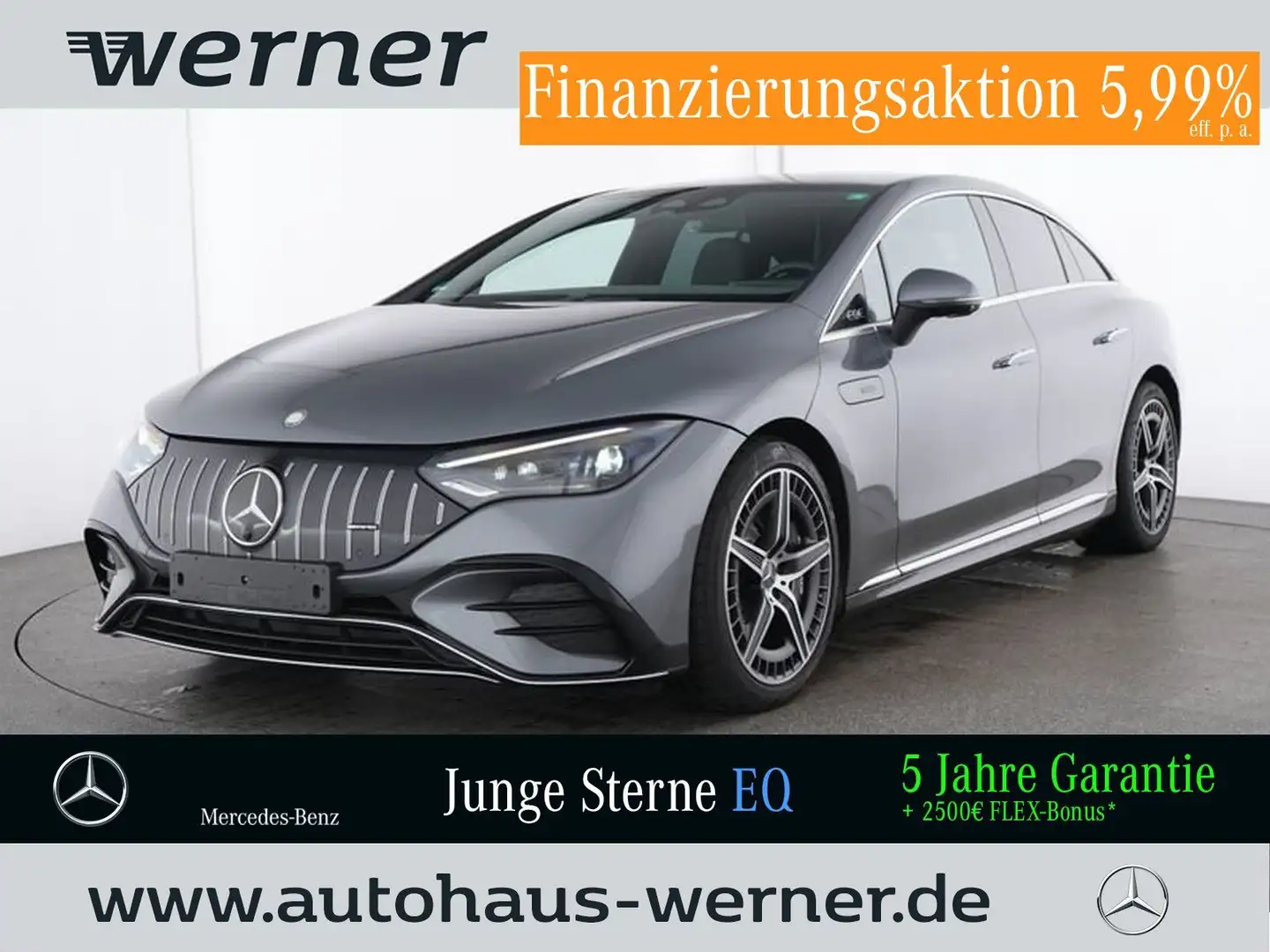 Mercedes-Benz AMG EQE 43 4M PREMIUM AHK 360° D-LIGHT AIRMATIC Grau - 1
