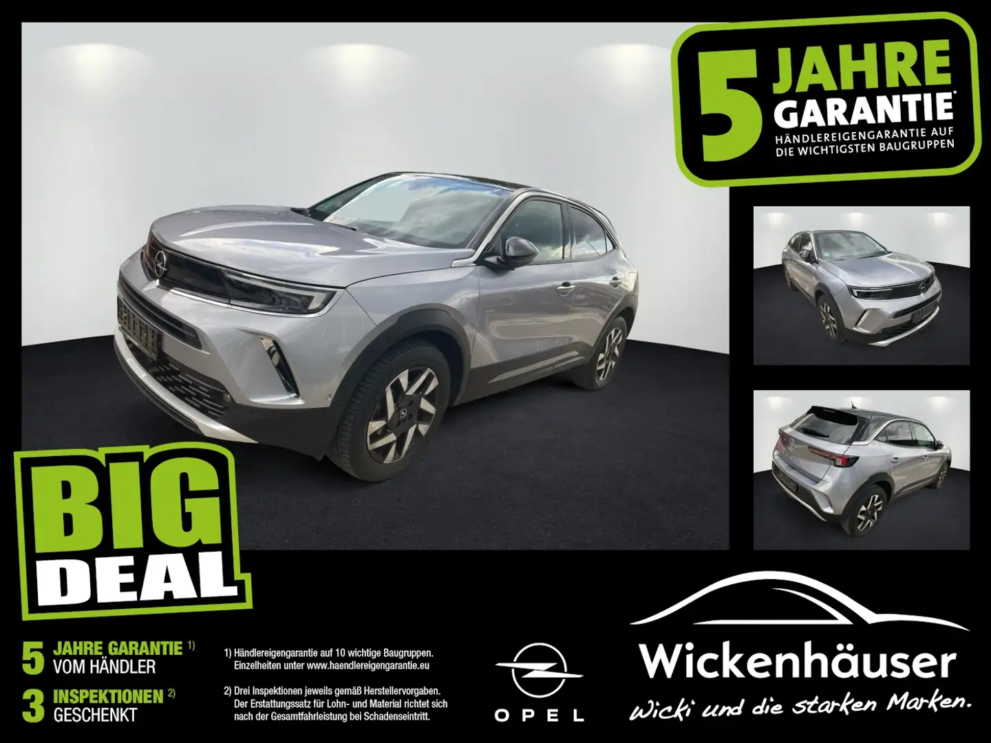 Opel Mokka 1.2 Turbo Elegance Kamera Winter-Paket Zilver - 1