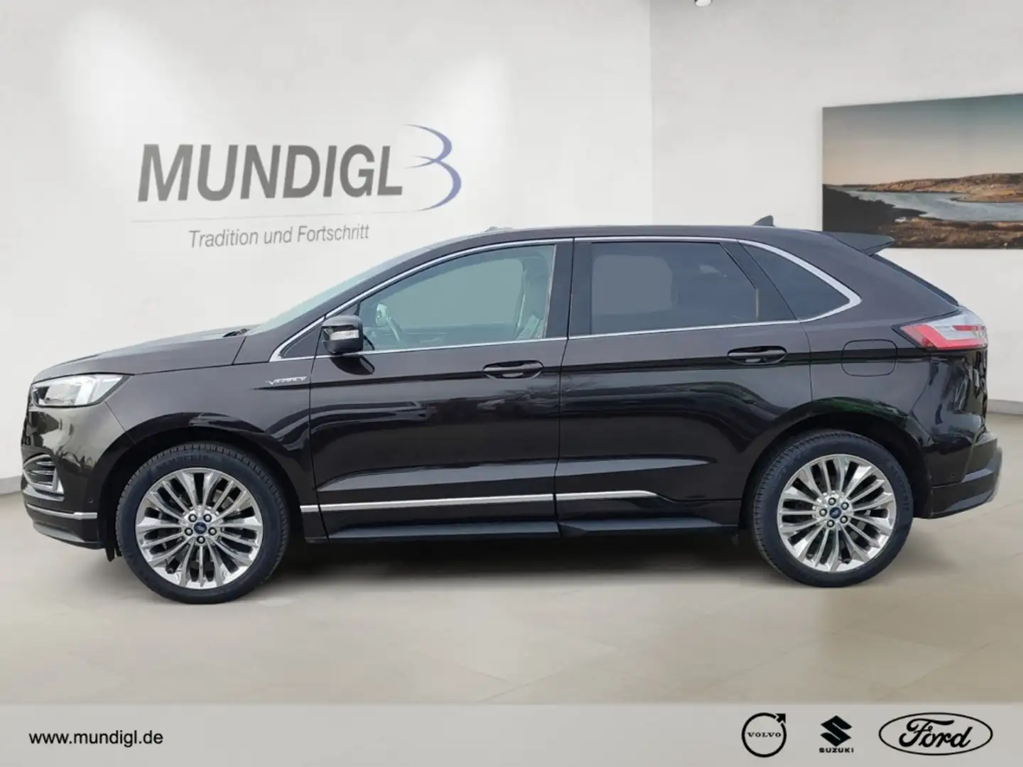 Ford Edge Vignale 4x4 T El. Pano Navi Leder Memory B&O Klima Brun - 2