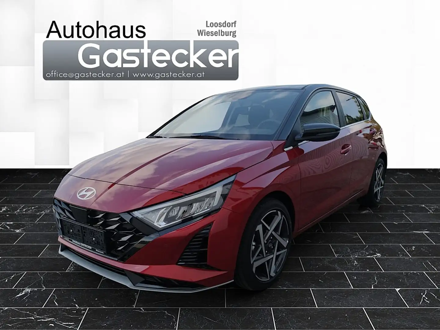 Hyundai i20 1,0 T-GDI Trend Line DCT Rouge - 1