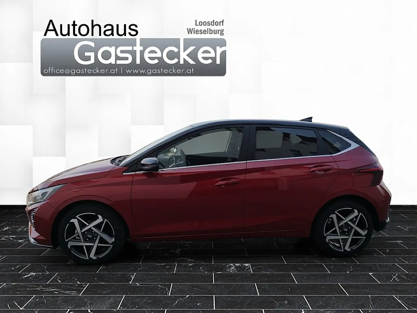 Hyundai i20 1,0 T-GDI Trend Line DCT Rouge - 2