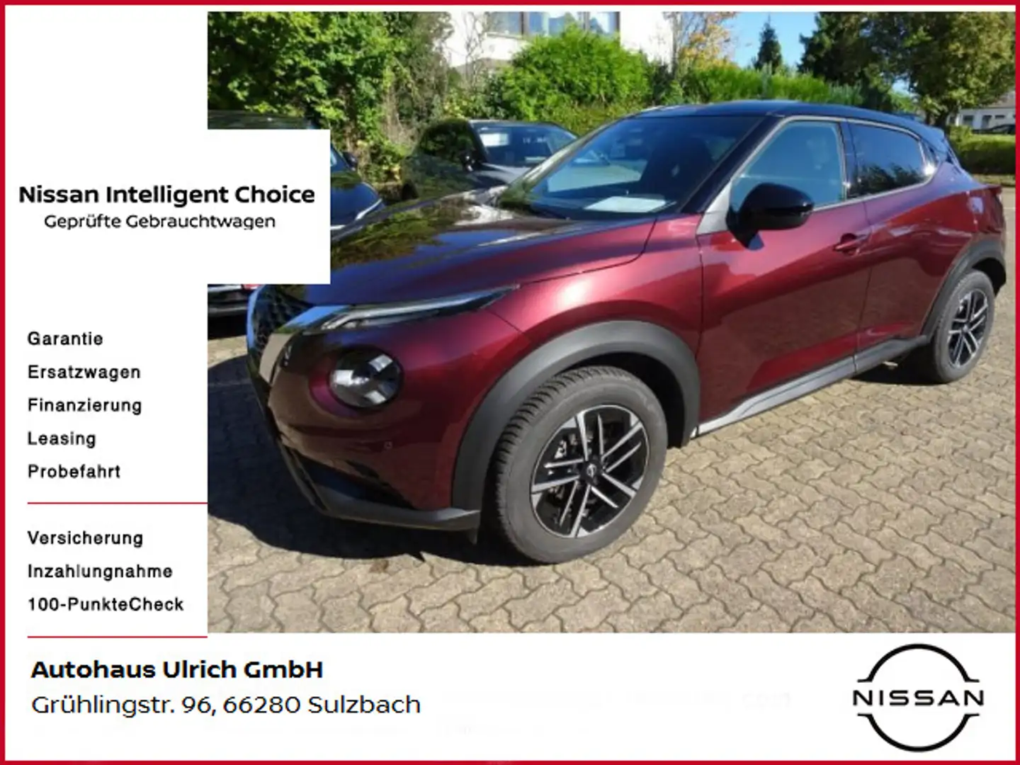 Nissan Juke 1.0 DIG-T N-Connecta Winterpaket Rot - 1