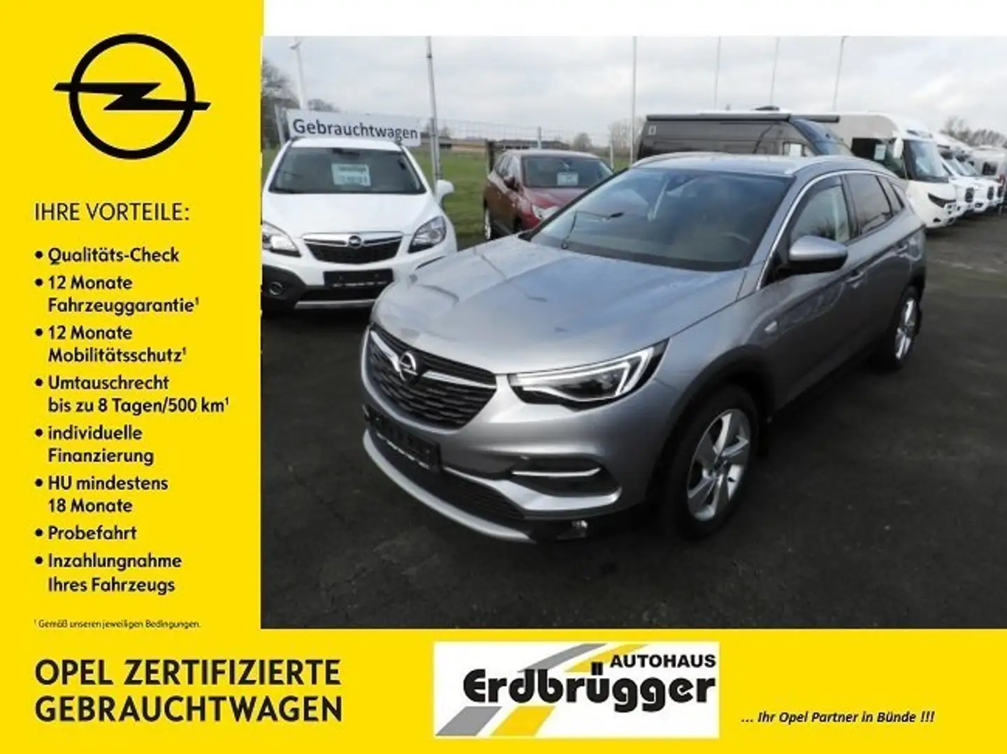 Opel Grandland X INNOVATION NAvi Rückfahrkamera AHK Grau - 1