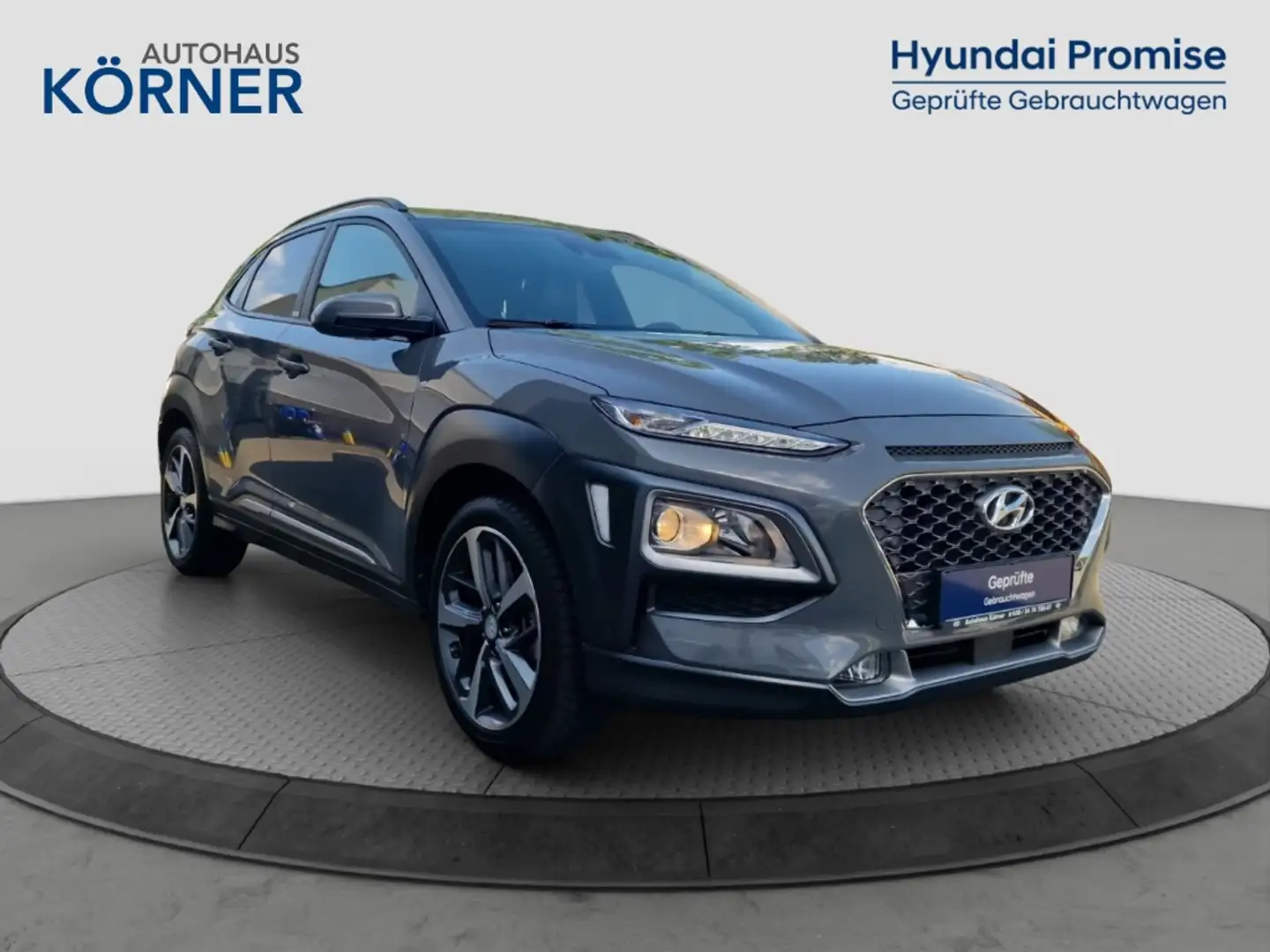 Hyundai KONA STYLE 1.6 T-GDi *HUD*KRELL*CARPLAY*NAVI*CAM* Grijs - 1