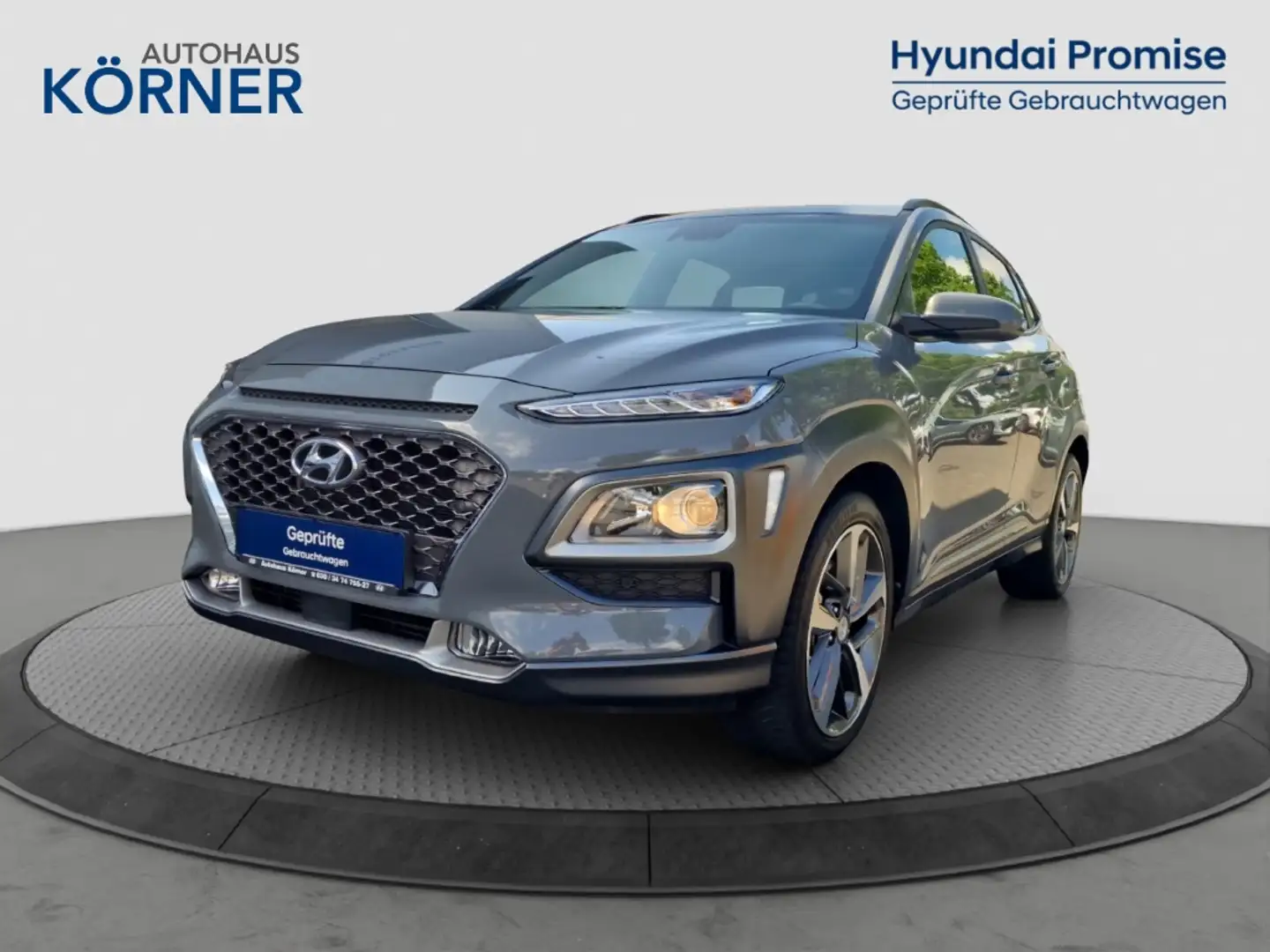 Hyundai KONA STYLE 1.6 T-GDi *HUD*KRELL*CARPLAY*NAVI*CAM* Grijs - 2