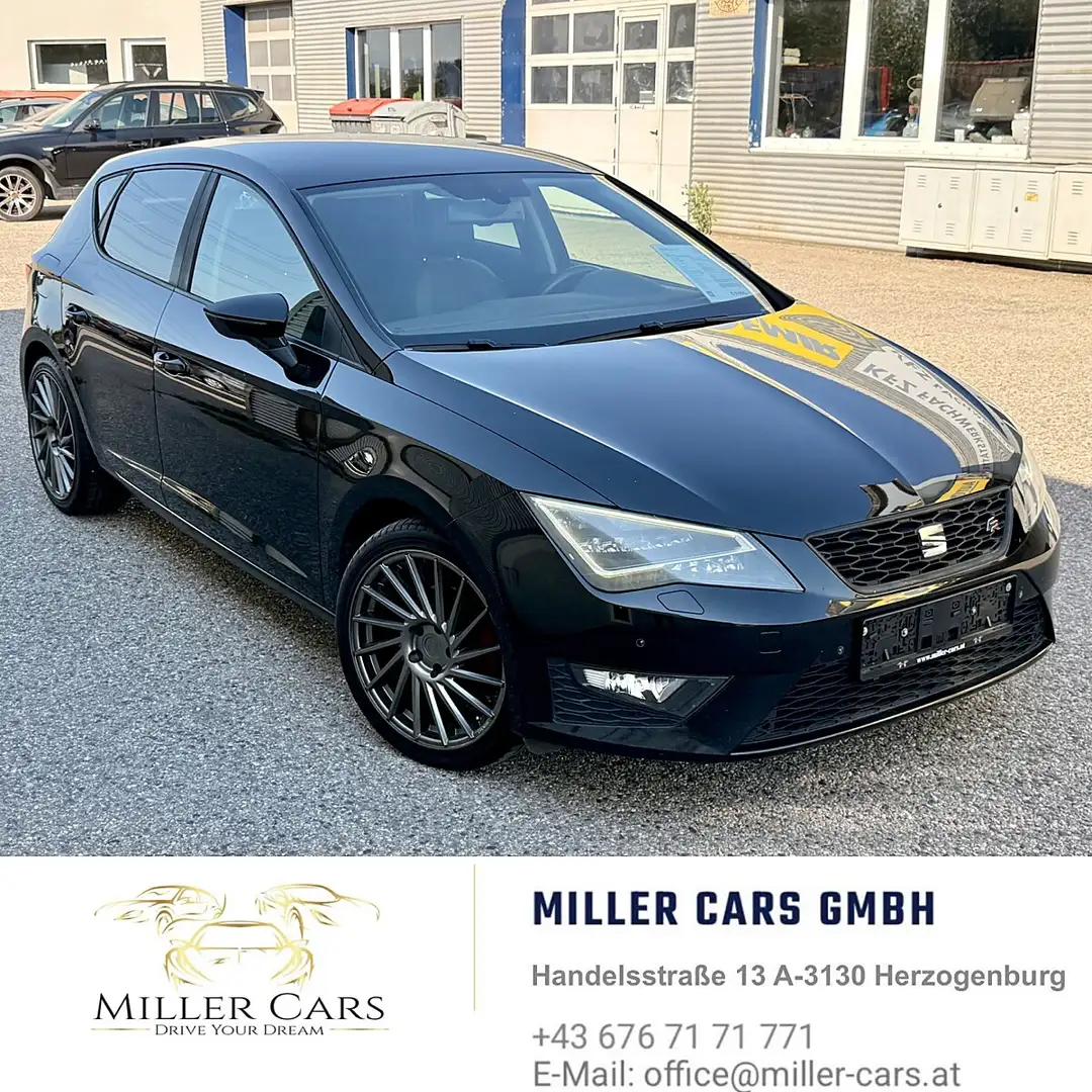 SEAT Leon FR 1,4 TSI ACT Start-Stopp*Servicegepflegt*neue... Schwarz - 1