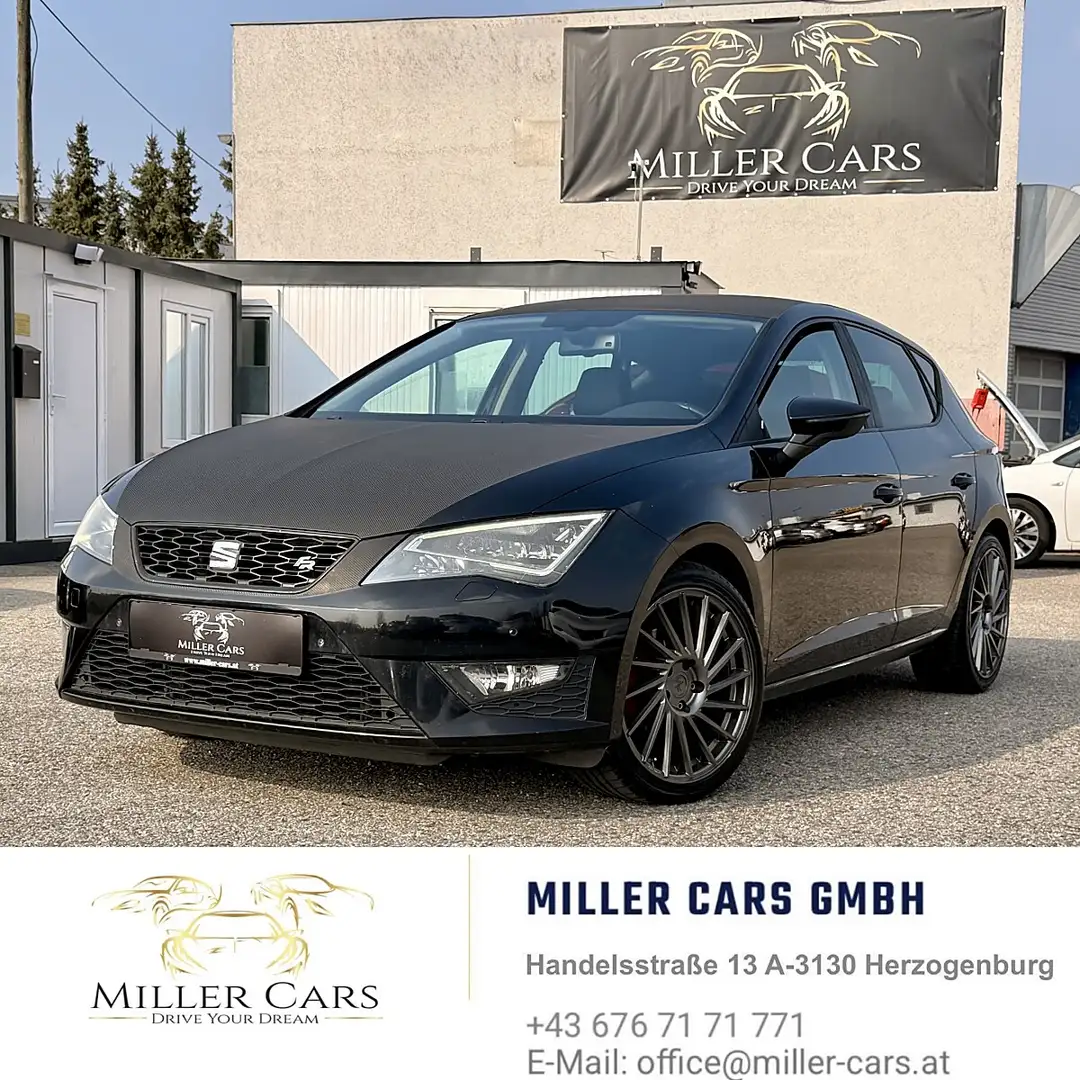 SEAT Leon FR 1,4 TSI ACT Start-Stopp*Servicegepflegt* Schwarz - 1