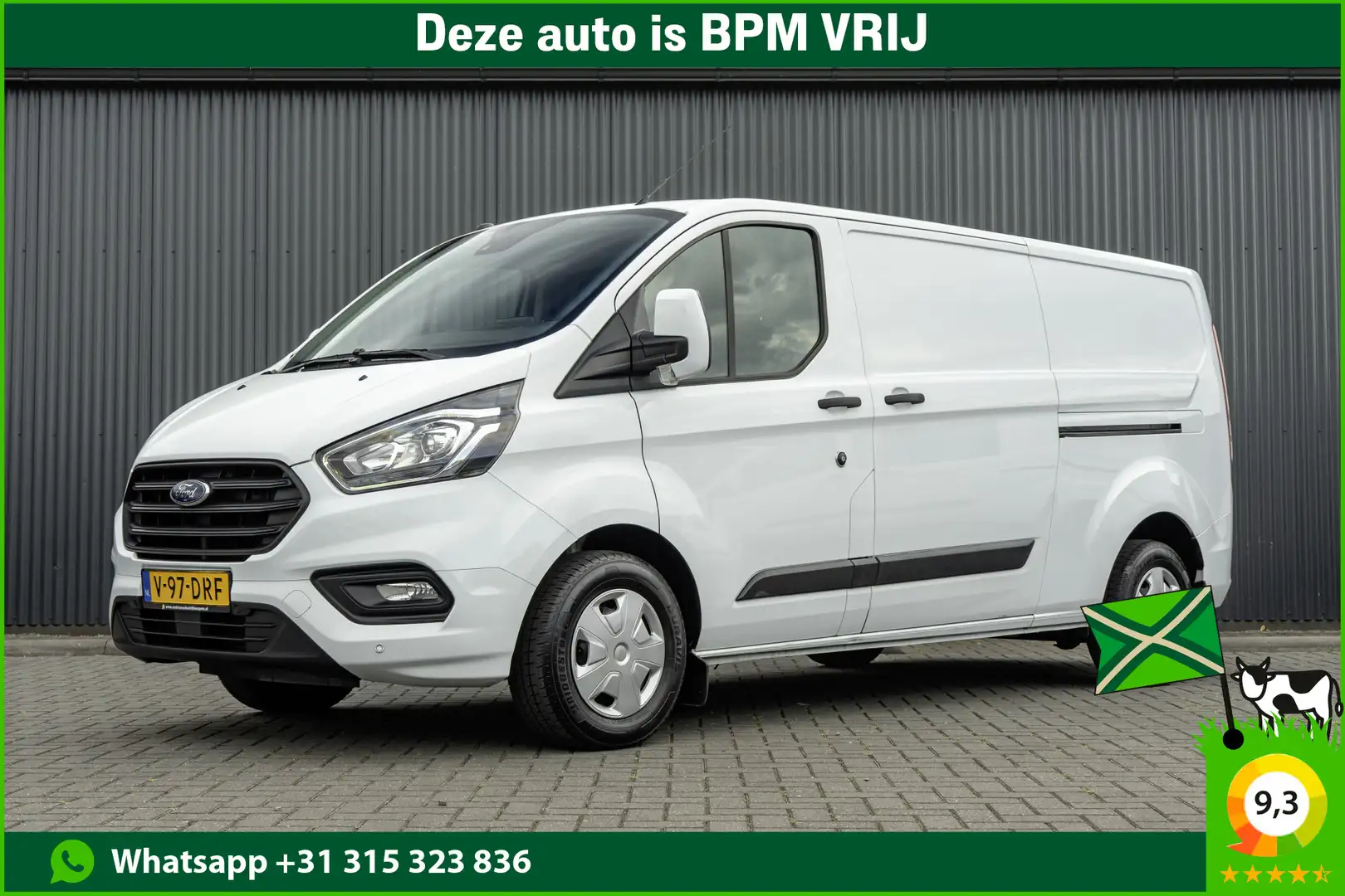 Ford Transit Custom 300 TDCI | 130PK | L2H1 | Marge | Camera | LED | Z Wit - 1
