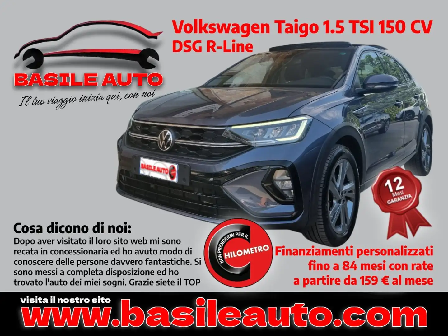 Volkswagen Taigo Taigo 1.5 tsi R-Line 150cv dsg Grigio - 1