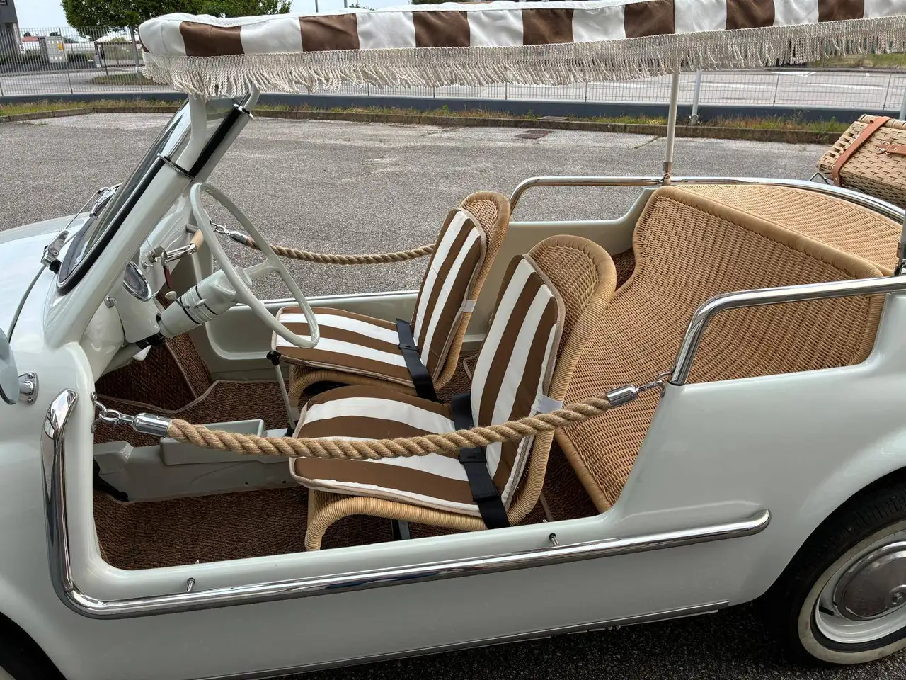 Fiat 500 spiaggina jolly ghia replica, foto 11