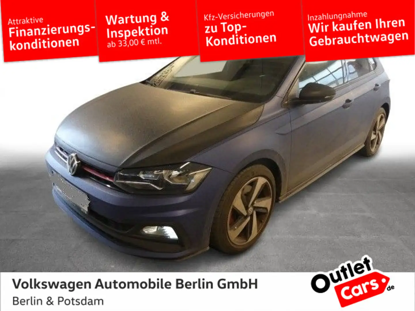 Volkswagen Polo 2.0TSI GTI 200PS PDC Sitzheizung*Outlet* Blau - 1