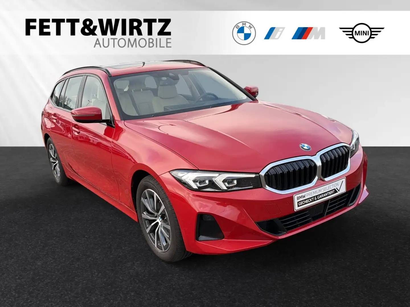BMW 320 d Touring Lr. 417,- br. o.Anz. 39Mon/5`Km p.A. Rouge - 1
