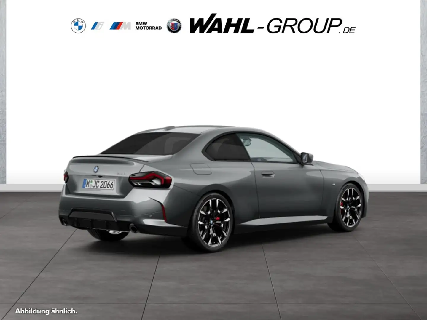 BMW 220 i Coupé M Sport Pro HiFi Adapt LED Navi SHZ PDC Gris - 2