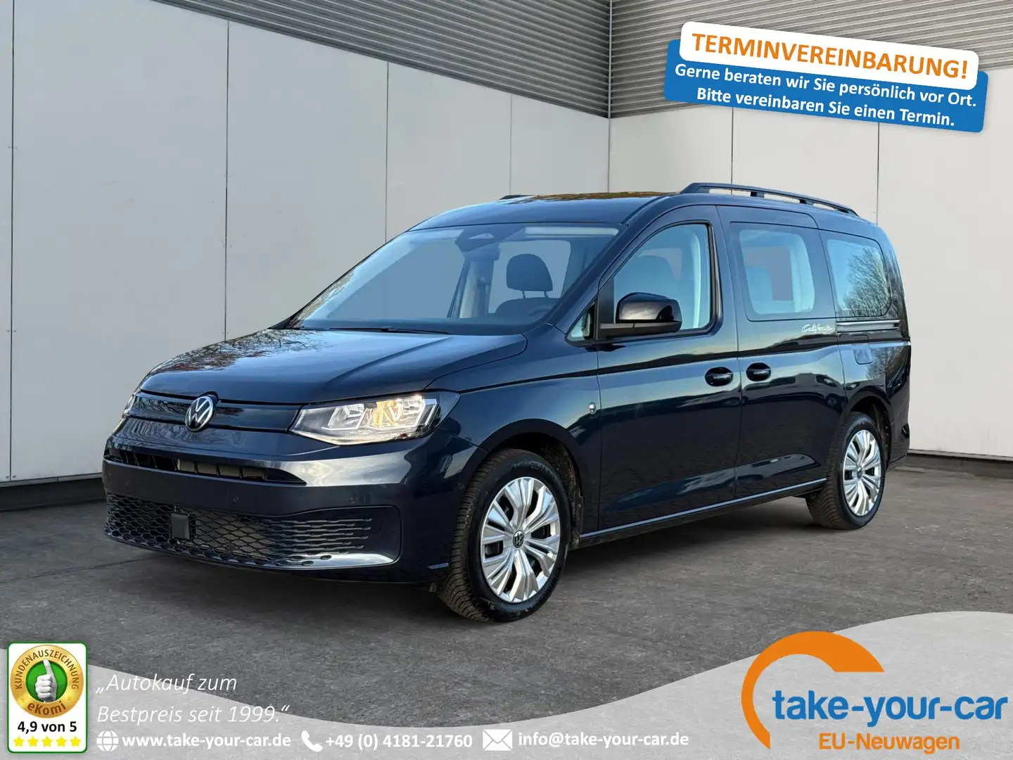 Volkswagen Caddy Maxi California 4x4 KAMERA+SHZ+KÜCHE+ACC+GJR 2.... Blauw - 1