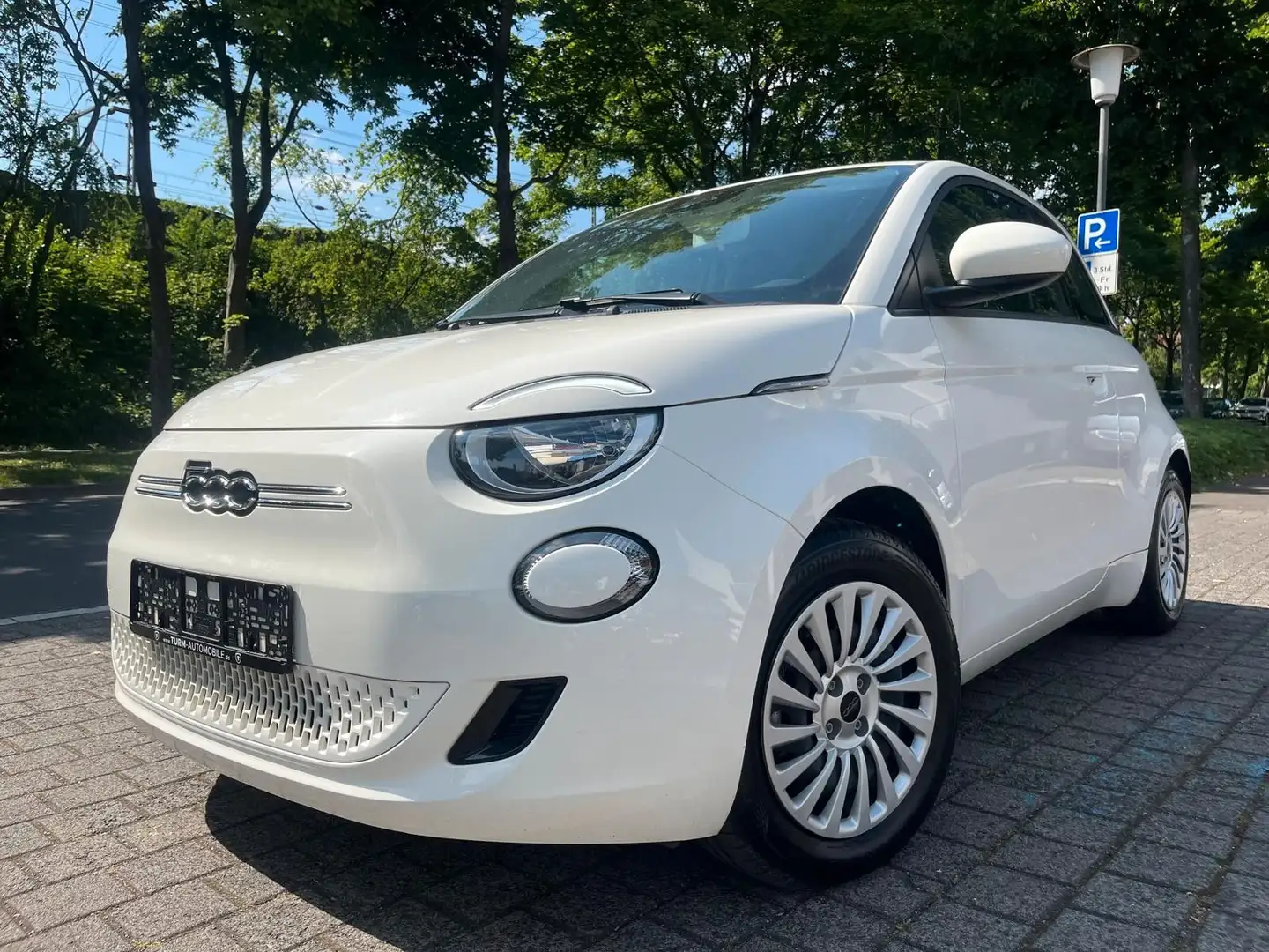 Fiat 500e 42kWh|NAVI|CCS|Tempomat|Stdhzg|Garantie|TM Weiß - 1