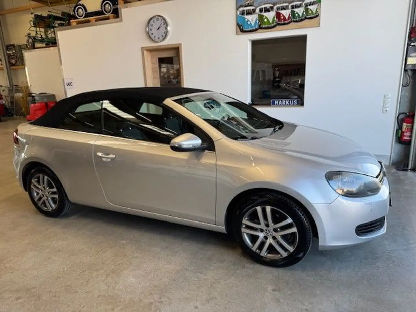 Volkswagen Golf VI Cabriolet Climatr+SHZ+Tempomat Argent - 1