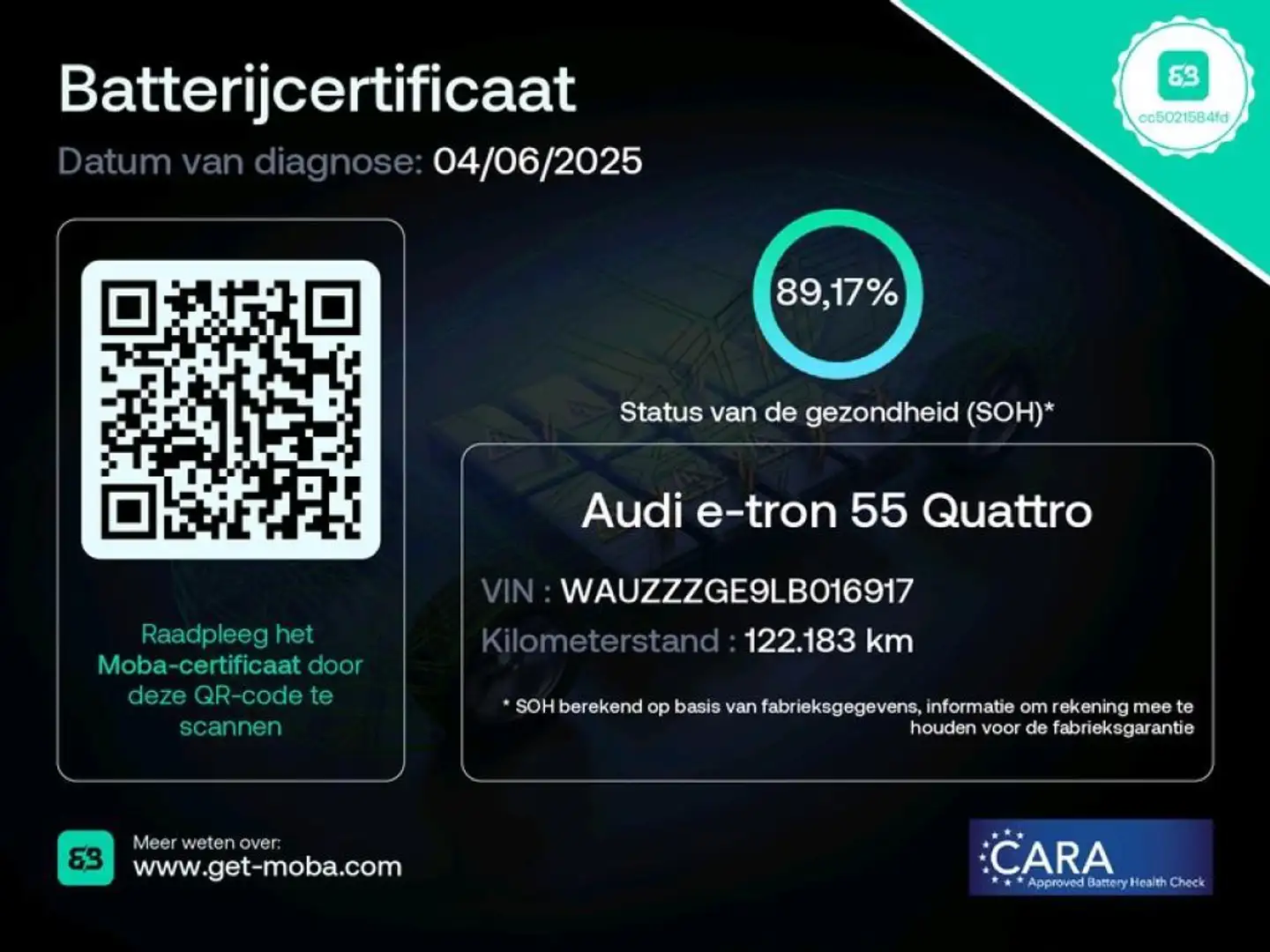 Audi e-tron E-tron 55 Quattro Advanced 95 kWh 89% SOH Leder|Ca Blanc - 2