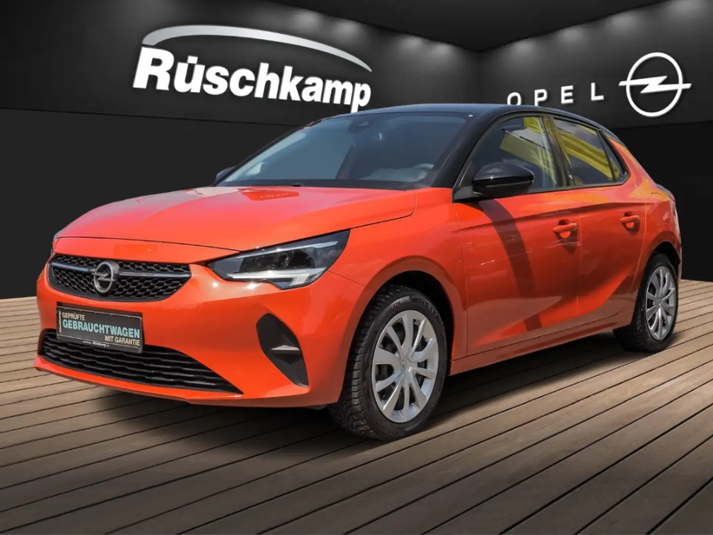 Opel Corsa-e F Edition LED-Scheinwerfer PDC RückKam Klimaauto A Orange - 1
