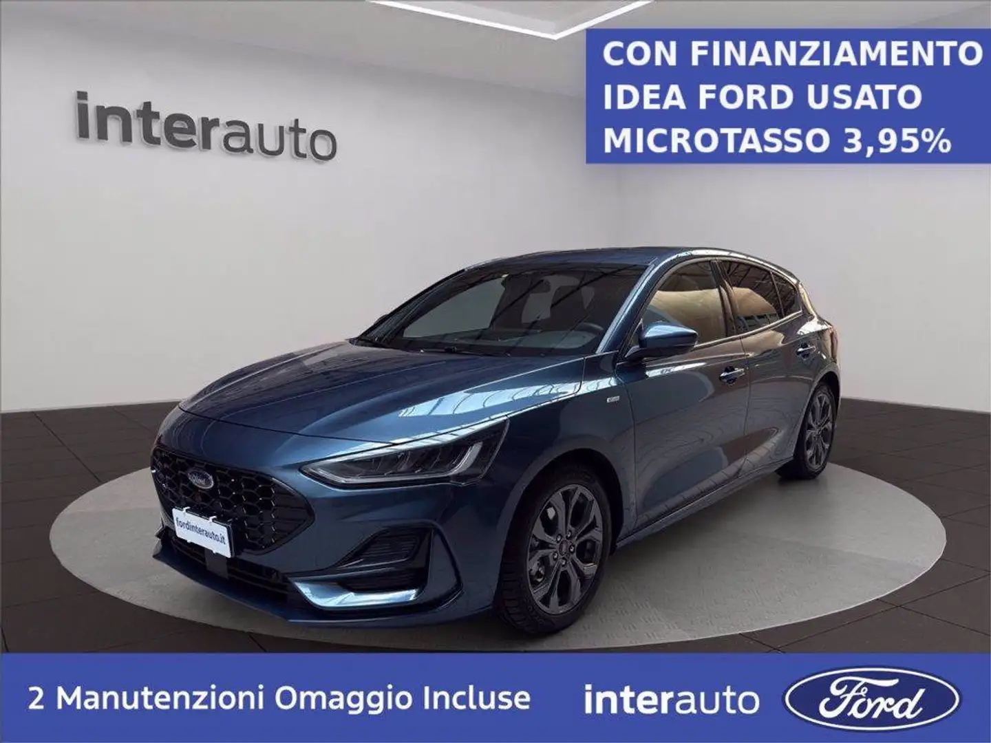 Ford Focus 1.0 ecoboost h ST-Line 125cv powershift Bleu - 1
