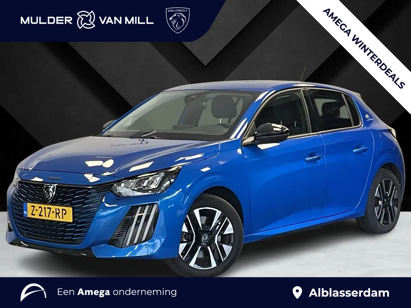 Peugeot e-208 Style EV 3-FASEN 50kWh 136pk | STOELVERW. | KEYLES Blau - 1