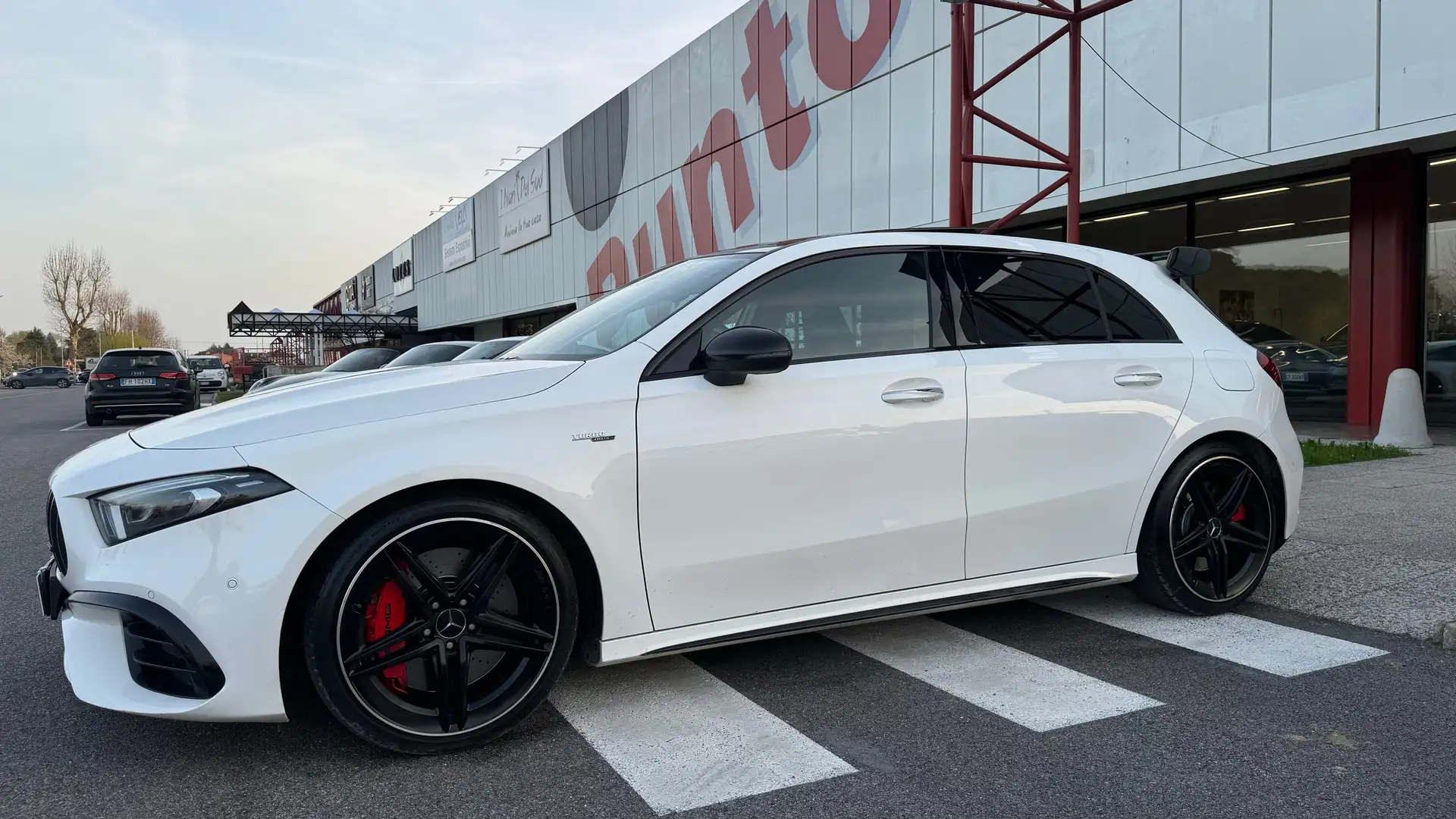 Mercedes-Benz A 45 AMG A AMG 45 S 4matic Tetto panorama Bianco - 2
