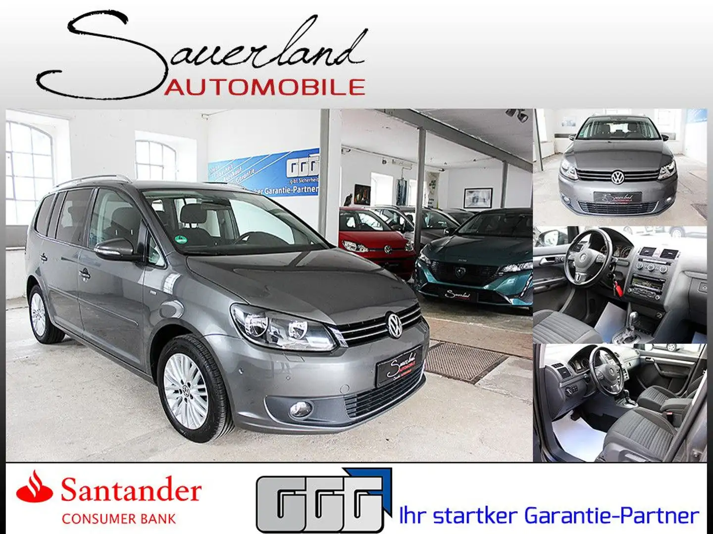 Volkswagen Touran Cup DSG 1. Hand KLIMATRONIC PDC ALU Grau - 1