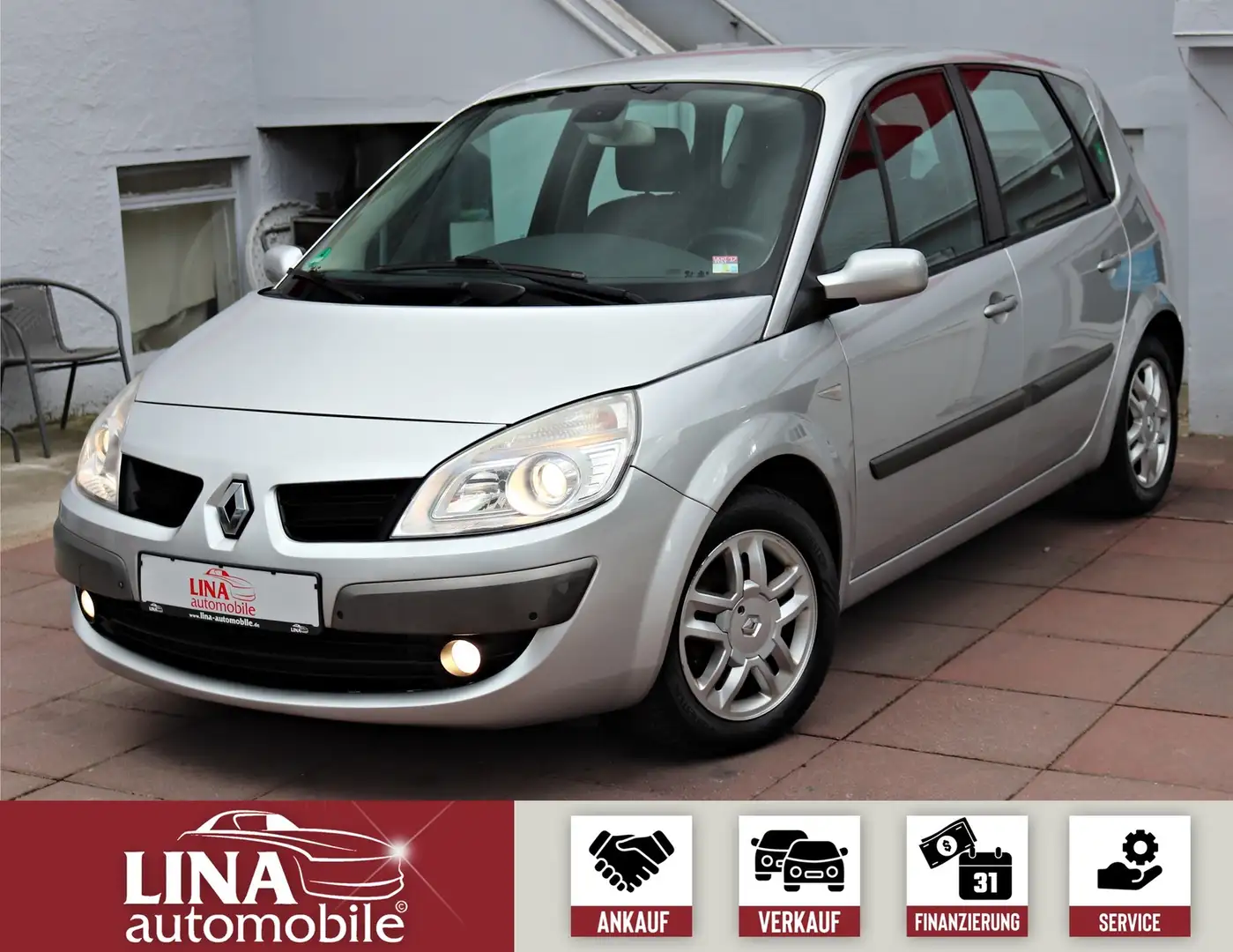 Renault Scenic 1.6 Leder*Klimaaut.*PDC*KeyGo*Tempomat* Grau - 1