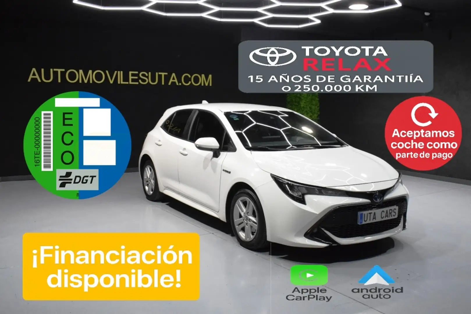 Toyota Corolla 125H Active Tech Blanc - 1