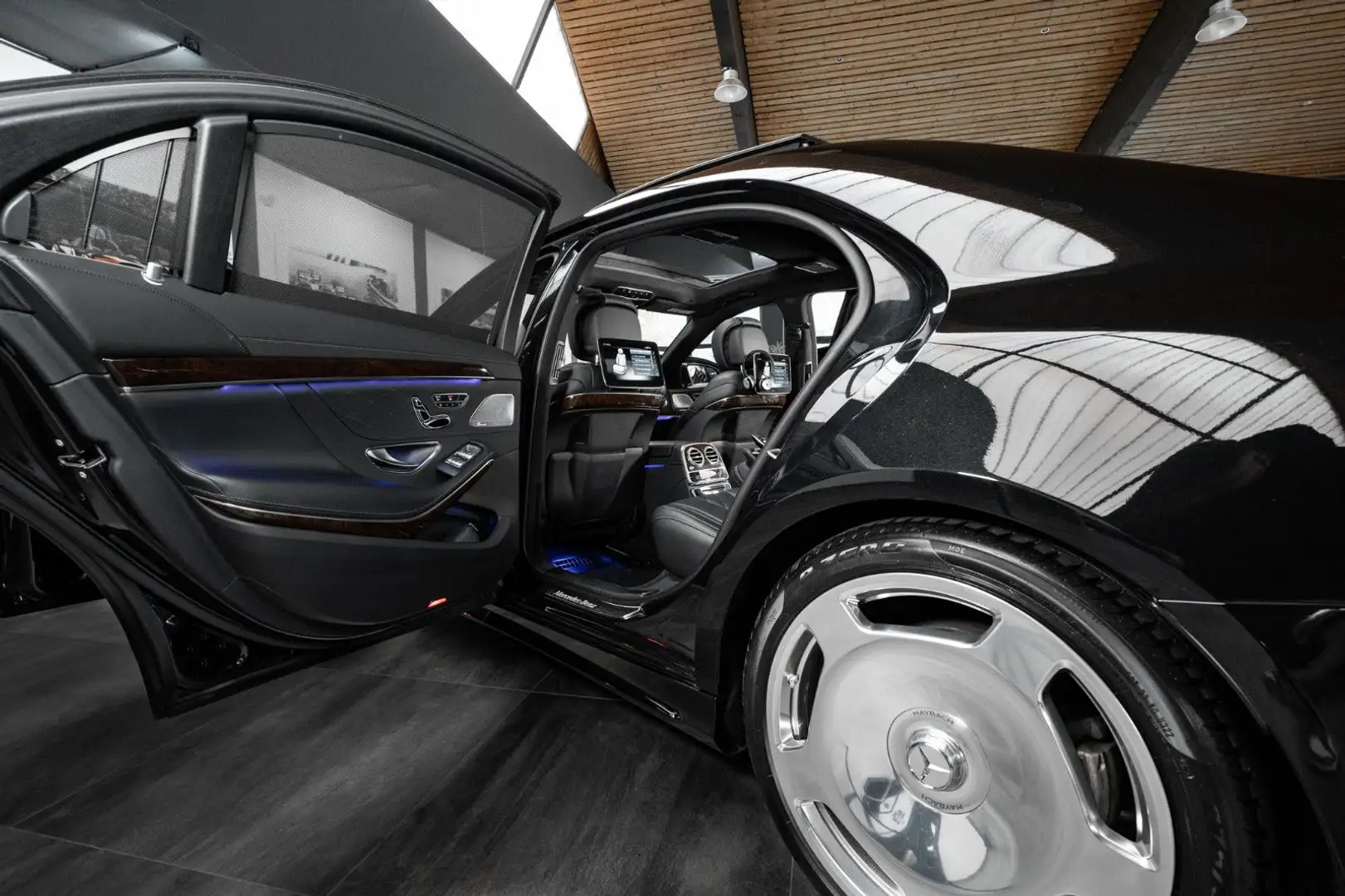 Mercedes-Benz S 400 d 4M LANG MAYBACH! AMG-LINE! 100%VOLL! 3xTV Schwarz - 1