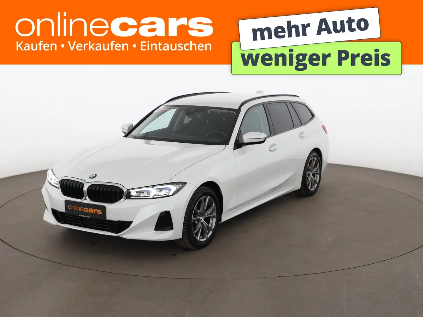 BMW 318 d Touring Aut LED STANDHZG HEAD-UP RADAR LEDER Weiß - 1