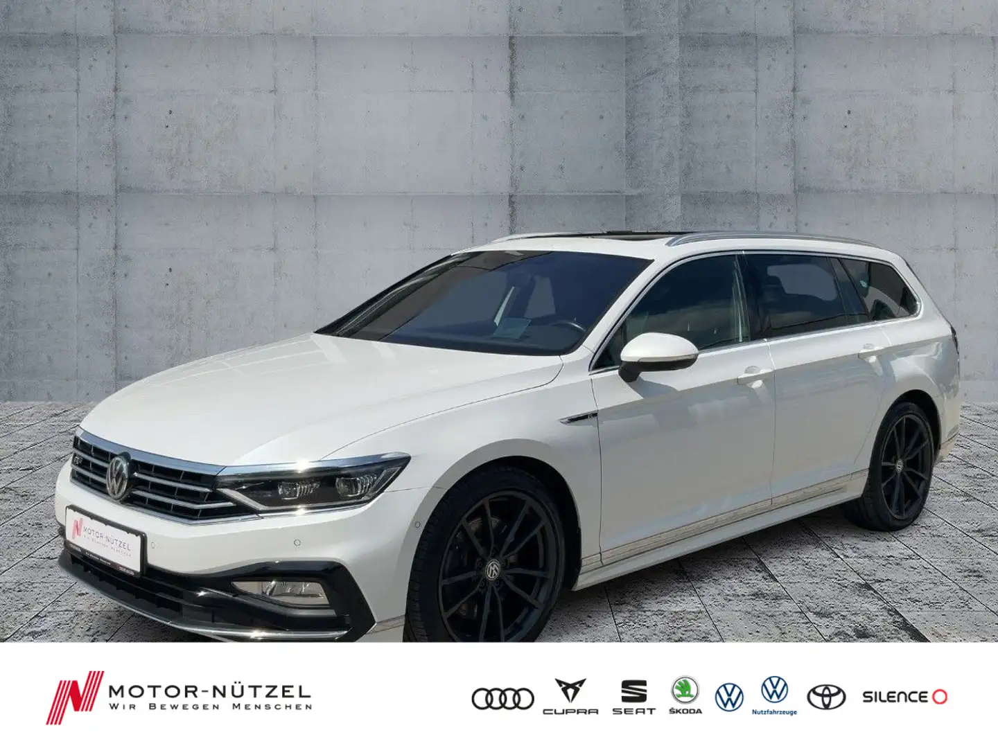 Volkswagen Passat Variant 2.0TDI 4M DSG R-LINE IQ.LIGHT+AHK Bianco - 1